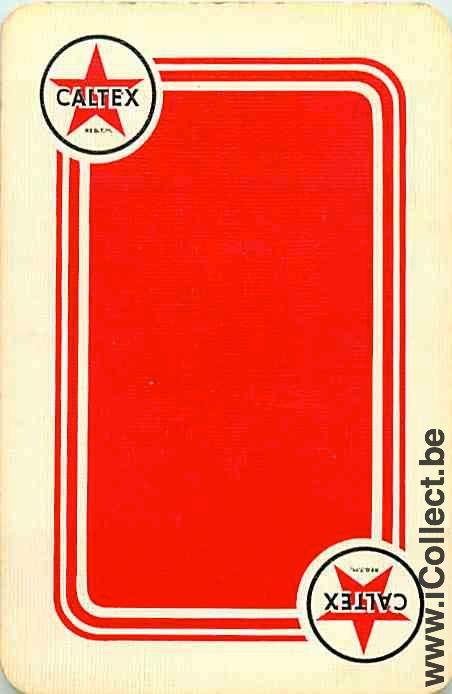 Single Playing Cards Motor Oil Caltex (PS16-06E)